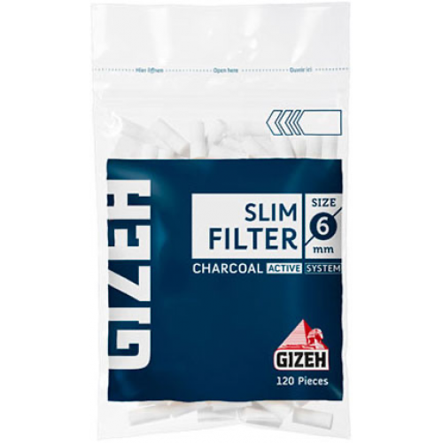 Gizeh Slim Charcoal 120 шт.