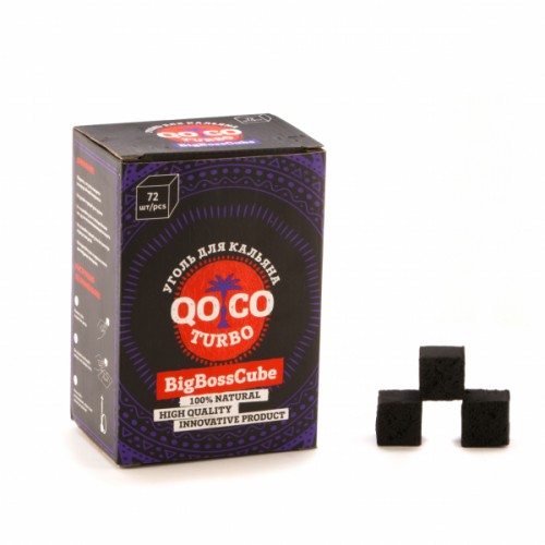 Уголь кокосовый QOCO TURBO Big Cube 72 куб.